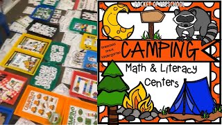 Camping Math amp Literacy Centers Unit Preview [upl. by Aloek]