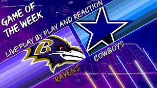 Ravens vs Cowboys Live Play by Play amp Reaction [upl. by Siraj649]