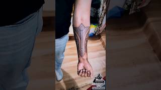 Tribal Tattoo Half Sleeve Tattoo Design tattooshorts Harsh Tattoos Watch Officials [upl. by Ihtak]