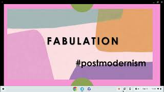 Fabulation  Postmodernism criticalstudies keralauniversity [upl. by Wehttam]