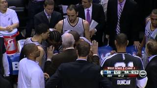 Manu Ginobili Hits the Three Point Game Winning Shot [upl. by Enyalahs]