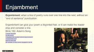 Poets Skill 8 Elision Enjambment and Caesura [upl. by Ajed808]