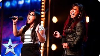 Ana and Fia’s emotional duet gives us the chills  Auditions Week 6  Britain’s Got Talent 2016 [upl. by Troyes]