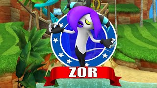 Sonic Dash New Character ZOR Unlocked from Sonic Lost World MOD  All Characters Unlocked [upl. by Aromas]