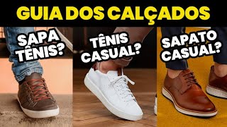 O GUIA DEFINITIVO dos CALÇADOS MASCULINOS  10 Estilos e suas Características e Diferenças [upl. by Jade]