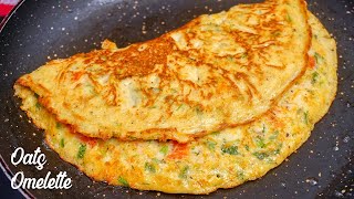 Oats Omelette  Weight Loss Food  Healthy Breakfast Recipe  Oats Omlet recipe [upl. by Lukin]