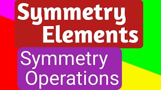 Symmetry Elements amp Symmetry Operations  Group Theory Part2 [upl. by Matejka937]