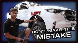 How to CORRECTLY Install a Lift Kit  DMax  BT50 Lift Kit 2021 Gen 3 [upl. by Vasilek]