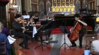 Isata Braimah and Sheku KannehMason play Mendelssohn Piano Trio in D Minor Op 49 1st Movement [upl. by Derk]