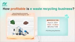 How profitable is e waste recycling busienss [upl. by Moretta]