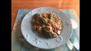 45 Pollo con Brocoli y Almendras [upl. by Ailehpo]