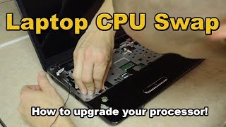 Laptop CPU install how to upgrade your Laptop CPU [upl. by Ettenaej]