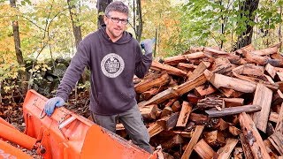 Easiest Way To Stack Firewood [upl. by Biagio]