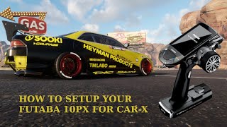 How To Setup Your Futaba 10px for CarX Drift [upl. by Ynna]