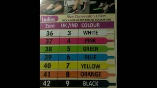 Shoe Size Chart  Feet Size Foot Wear Chart For Ladies Mens And Kids [upl. by Sandeep]