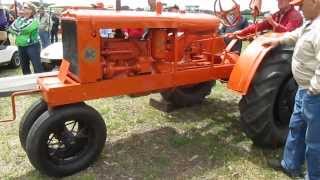 1933 Allis Chalmers WC on threshing machine at the 2013 Orange Spectacular [upl. by Notlimah]