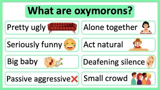 What are oxymorons 🤔  Oxymorons in English  Learn with examples [upl. by Dunn]