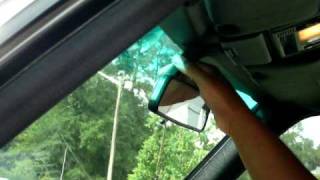 W126 Mercedes Rear View Mirror Removal and InstallationMOV [upl. by Carlotta859]