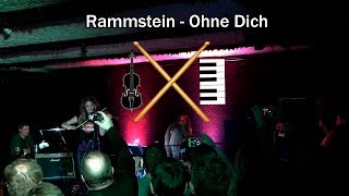 Rammstein  Ohne Dich С УДАРНЫМИ  Сover drum violin and piano Концертная запись [upl. by Nylesoy]