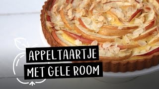 Recept  Appeltaartje met gele room  EEFSFOOD [upl. by Nayrda]