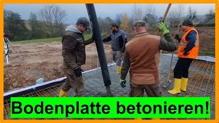 13 Die Bodenplatte selber bauen  betonieren  DIY [upl. by Dnamra778]