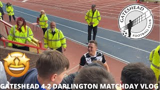 CRAZY SECOND HALF COMEBACK GATESHEAD 42 DARLINGTON MATCHDAY VLOG [upl. by Kimber610]