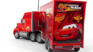 Disney Pixar Cars2 Toys  RC Turbo Mack Truck Toy Video Review [upl. by Notgnilliw]