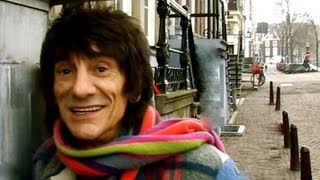 Ron Wood to headquarters Promotone BV Rolling Stones in Amsterdam [upl. by Asserrac]