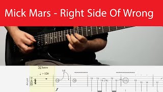 Mick Mars  Right Side Of Wrong Guitar Solo Lesson With Tabs [upl. by Aryamoy806]