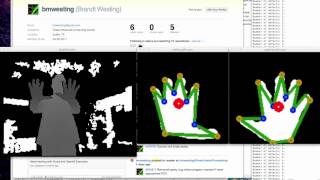 Kinect Hand Processing  Gestures [upl. by Lovering813]