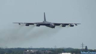 USAF B52 Low Approach amp FlyBy at Berlin Schoenefeld Airport full HD [upl. by Lav412]