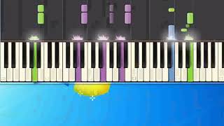 Asilo republicRossi Vasco Synthesia Piano Piano Tutorial Synthesia [upl. by Lawford699]