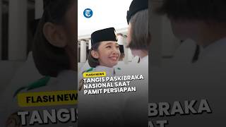 TANGISAN Petugas Paskibraka Nasional PECAH saat Pamit Persiapan Pengibaran Bendera di IKN [upl. by Feodor]