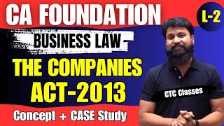 The Companies Act 2013 CA Foundation I Corporate veil theory CA Foundation I ctcclasses [upl. by Enala408]