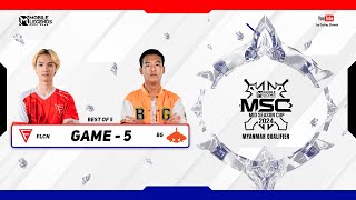 Game  5 Falcon Esports vs Burmese Ghouls  MSC MM Qualifier 2024 [upl. by Haelahk854]