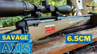 Savage Axis 65 creedmoor  100 yard group test and review [upl. by Hsepid424]