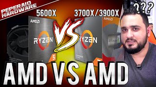 RYZEN 5 5600x melhor que 3700x e 3900x 6 Núcleos ZEN 3 vs 8 e 12 Núcleos ZEN 2 Render e Games [upl. by Ennairb78]