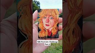 Another Mini Portrait art portraitpainting 100portraitchallenge painting acrylicpainting [upl. by Jaylene393]