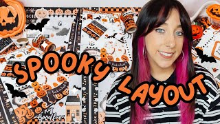 Spooky Cute Planner Layout  Recently Watched Horror Movies  Halloween Happy [upl. by Lin]