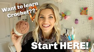 Want to Crochet Start HERE Beginner Crochet Guide [upl. by Irrehs]