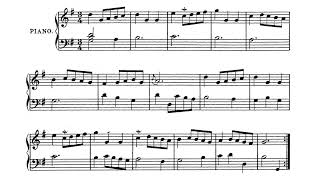 JS Bach Minuet in G Major with ornamentation on the repeats sheet music [upl. by Eradis204]