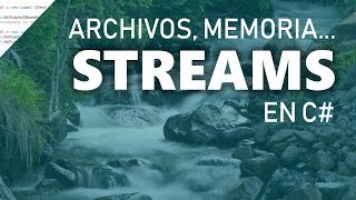 C y los Streams Leer ficheros escribir ficheros memoria Using StreamReader StreamWriter [upl. by Kinata380]