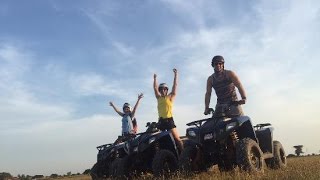 Quad bike ride on the Morghew park estate Tenterden Kent  2016 [upl. by Isayg]