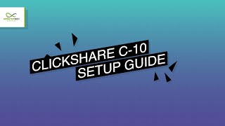 Clickshare Unboxing and Setup [upl. by Eihtak]