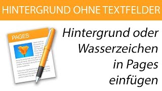 MAC HINTERGRUNDBILD IN PAGES EINFÜGEN OHNE TEXTFELDER – BACKGROUND IN PAGES – HOWTO [upl. by Emerick]