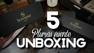 😱 UNBOXING de plumas fuente Scriveiner [upl. by Madelaine]