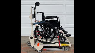 GARAVENTA SUPERTRAC  PORTABLE INCLINED WHEELCHAIR LIFT TRE 52 STAIR CLIMBER [upl. by Werdnaed755]