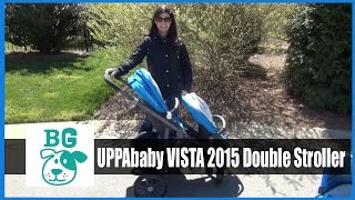 BG Review How to Fold the 2015 UPPAbaby Vista as a Double Stroller [upl. by Garrard]