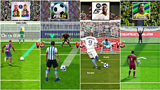 FC MOBILE 🆚 DLS 24 🆚 eFOOTBALL 🆚 VLF 🆚 TOTAL FOOTBALL 🆚 FTS  REALISTIC PENALTY SHOOTOUT COMPARISON🔥 [upl. by Trill]