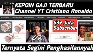 WOW🤑😳😱 Gaji YouTube Cristiano Ronaldo Terbaru tranding gajiyoutuberpemulaterbaru gaji [upl. by Bourne]